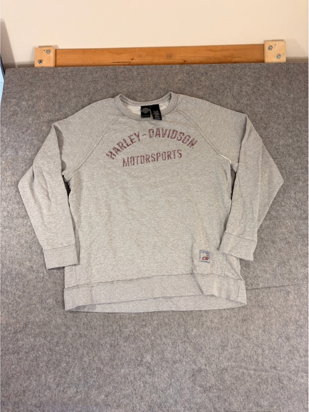 Harley-Davidson Motorsports gray sweatshirt mens size XL